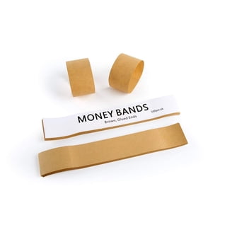 100PCS Money Bands For Notes UK, Blank White Banknotes Bands For Cash, Self Adhesive Currency