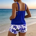 thumbnail image 4 of Traje de baño de dos piezas para mujer, tankini, estampado de hojas, bikini dividido, traje de baño de dos piezas para mujer, tankinis, trajes de baño de 2 piezas para mujer, trajes de baño para mujer, 4 of 7