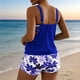 thumbnail image 4 of Traje de baño de dos piezas para mujer, tankini, estampado de hojas, bikini dividido, traje de baño de dos piezas para mujer, tankinis, trajes de baño de 2 piezas para mujer, trajes de baño para mujer, 4 of 7