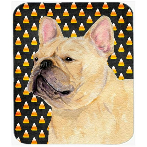 French Bulldog Candy Corn Halloween Portrait Mouse Pad, Hot Pad Or Trivet