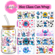 thumbnail image 2 of Adhesivo permanente resistente al agua con diseño de flores de primavera y dibujos animados para vasos de cerveza de vidrio Libbey de 16 oz con protección UV y DTF, 2 of 5