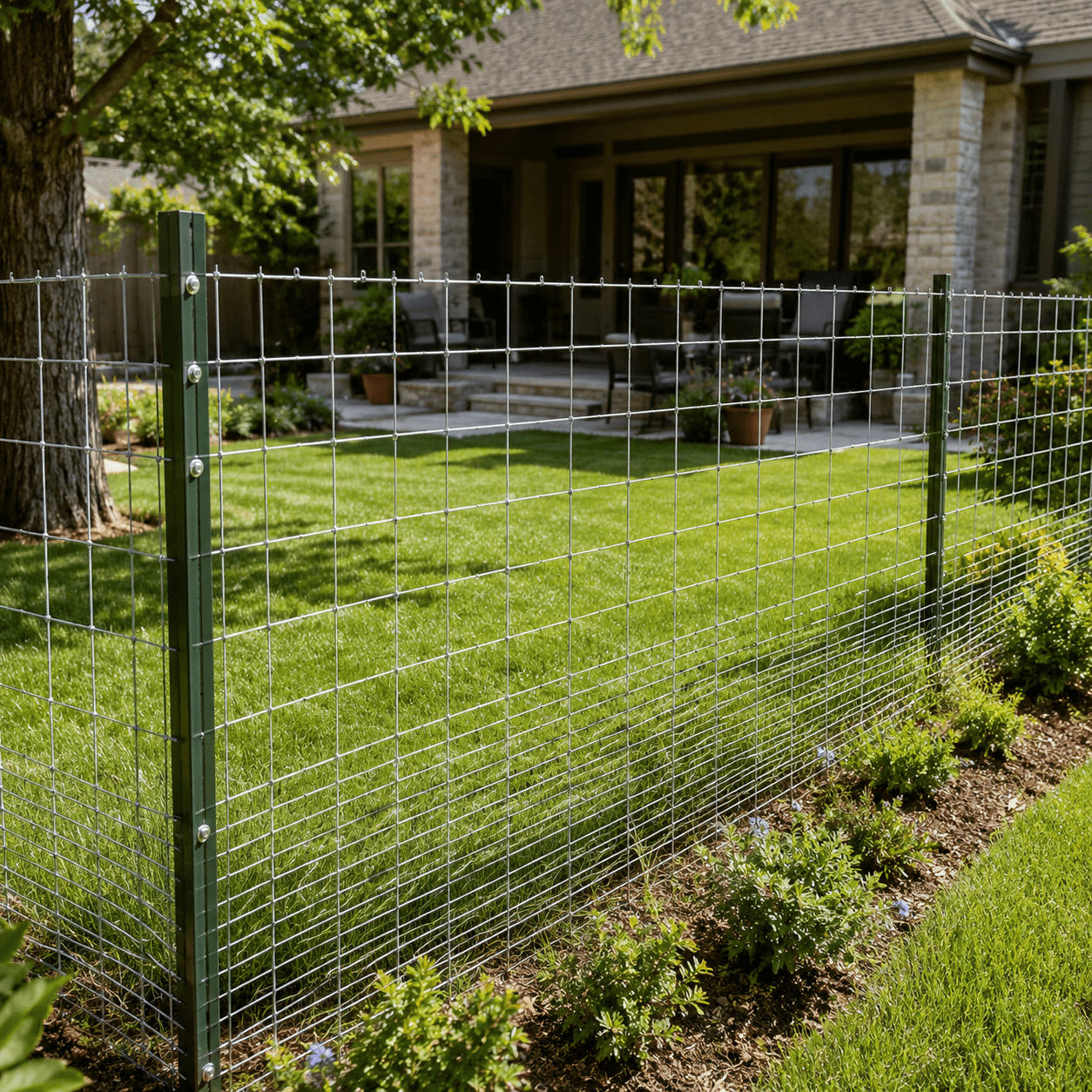 Heavy Duty Galvanized Wire Fence And Wire Mesh Fence, Suitable for Pigs, Goats, Sheep, And Deer; Ideal Goat Fence, Deer Fence, Livestock Pen Protection, And Livestock, 4ft X 328ft
