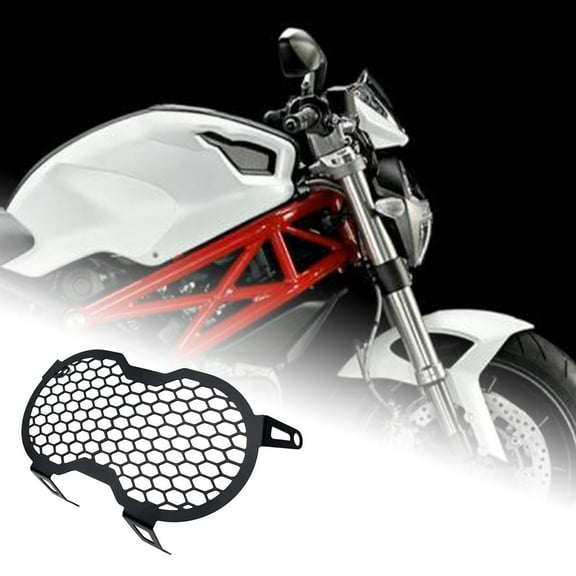 lacooooppia Motorcycle Headlight Guard Front Headlight Protector Mesh Easy to Install Replacement s Grille Cover for