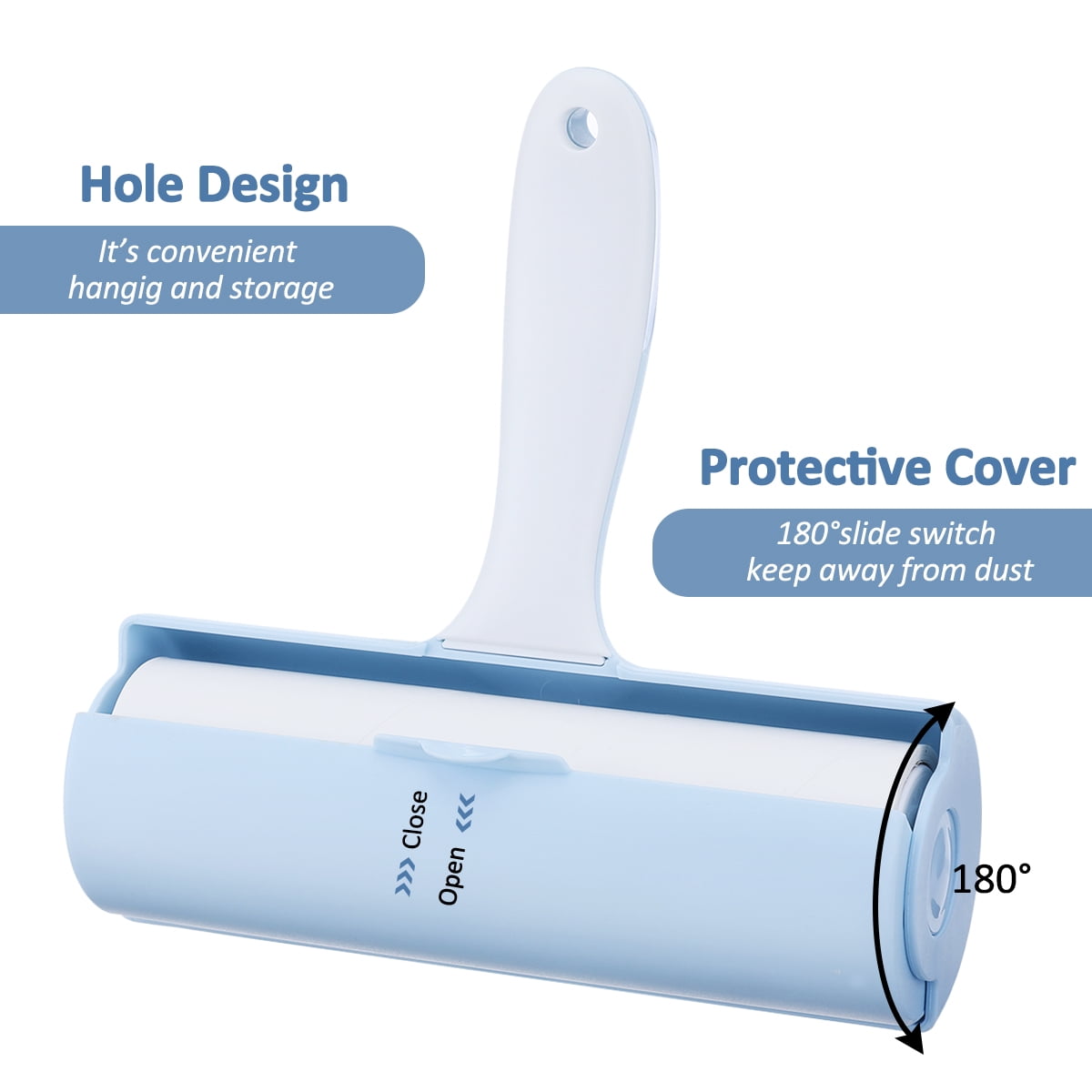 Lint Roller Pet Hair Remover Roller for Furniture, Clothes, Laundry Extra Sticky Supersize 6.3