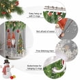thumbnail image 6 of Grey Gnomes Christmas Shower Curtain, Xmas Tree Balls Snowflake Waterproof Fabric Shower Curtains with 12 Hooks, Bathroom Curtain Set for Bathroom Accessories Decor, 72 x 84 Inches, 6 of 9