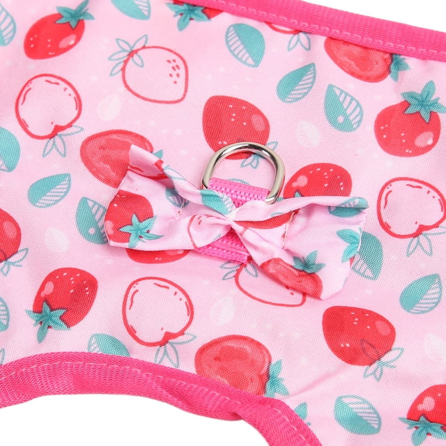 Conjunto de arnés con correa de conejo, vestido de arnés de conejo, arnés de conejo rosa, vestidos de conejo para mascotas, integración perfecta