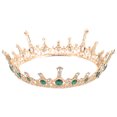 thumbnail image 1 of 1 unid novia novia cristal antiguo cobre forma redonda estilo barroco corona, 1 of 7
