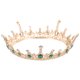 thumbnail image 1 of KAKOWELY 1 corona de novia de cristal de cobre antiguo de forma redonda de estilo barroco., 1 of 5