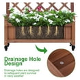 thumbnail image 5 of Raised Garden Bed with Trellies 2 Pack, Outdoor Wooden Planter Box & Plant Stand with Climbing Racks, 5 of 6