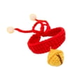 thumbnail image 2 of SPRING PARK Cat Collar Cute Knitted Collar with Small Yellow Ball Pet Adjustable Woolen Yarn Costume Puppy Accessories Scarf for Cats Small Dogs, 2 of 7