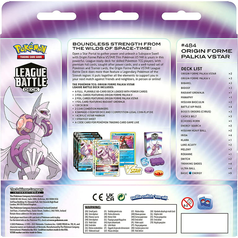 Pokémon Trading Card Games Origin Forme Palkia VSTAR League Battle Deck 