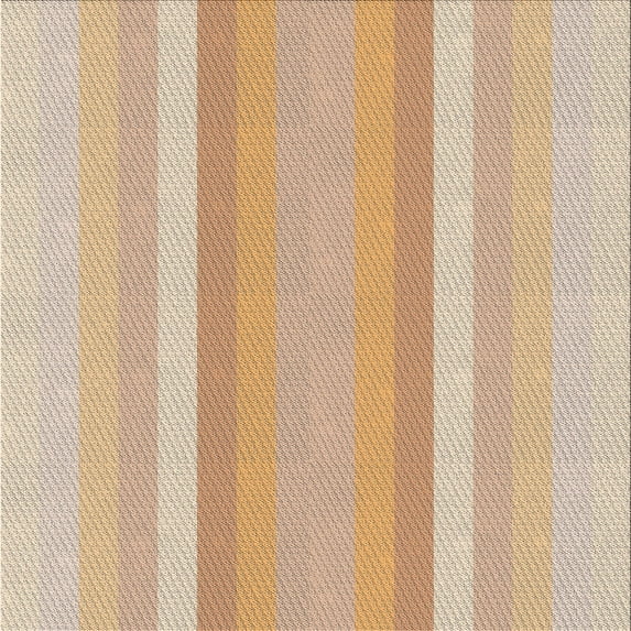 Ahgly Company Indoor Square Patterned Deep Peach Orange Novelty Area Rugs, 6' Square