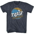 thumbnail image 1 of Train San Francisco Train Navy Heather Adult T-Shirt, 1 of 2