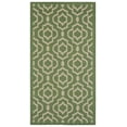 thumbnail image 2 of Safavieh Courtyard Lavern Geometric Indoor/Outdoor Area Rug, Green/Beige, 4' x 5'7", 2 of 9