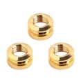 thumbnail image 1 of Paquete de 3 Botones de Correa de Conector de Clavija Final de Pastilla de Bajo de Guitarra de Cobre Dorado 0,59 X Hugo Botones de la correa de la clavija de guitarra, 1 of 9