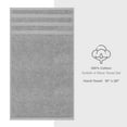 thumbnail image 4 of American Soft Linen Luxury Turkish Hand Towel Set, 100% Cotton 4 Piece Hand Face Towels for Bathroom and Kitchen, Light Grey, 4 of 9