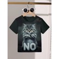 thumbnail image 3 of Young Girl Bowknot Print Versatile Cute All-Match Round Neck Short Sleeve T-Shirt, Comfortable Casual Wear, 3 of 6