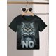 thumbnail image 3 of Young Girl Bowknot Print Versatile Cute All-Match Round Neck Short Sleeve T-Shirt, Comfortable Casual Wear, 3 of 6