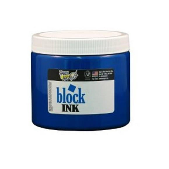 Handy Art 301-040 Pot d'Encre d'Impression à Blocs Soluble dans l'Eau de 16 Oz - Bleu