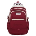 thumbnail image 1 of Femmes Sac d'École Grande Capacité Réglable Bandoulière Multi-pocket Espace d'Économie Forte Charge Portant Stockage Multifonctionnelle Adolescente Casual Sac à Dos Étudiant Approvisionnement, 1 of 11