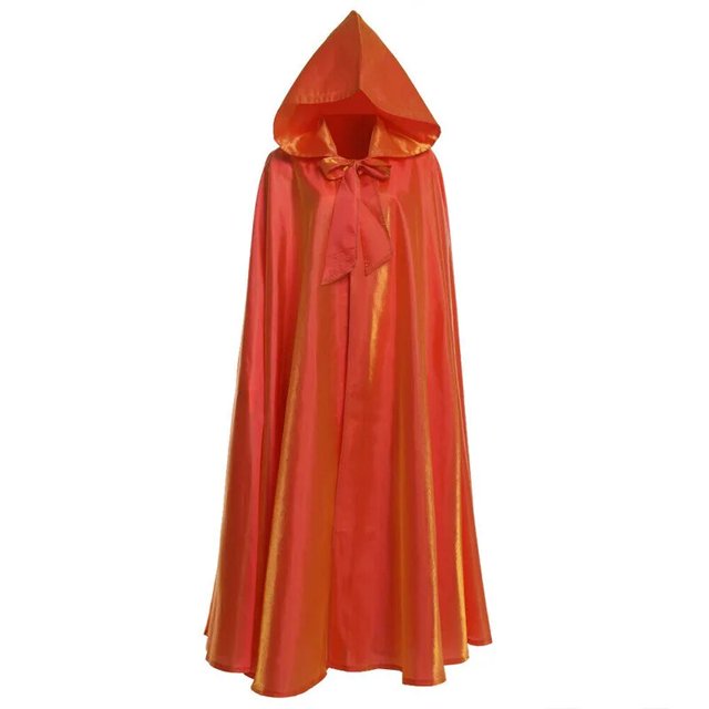 Bata de vampiro brujería larga para adulto, capa con capucha, disfraz de Cosplay para fiesta de Halloween, color negro y rojo, capa Medieval, 2023