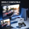 thumbnail image 4 of LED Wireless Controller for P5 PC, Bluetooth Controller with Turbo, Macro, Dynamic Vibration, 6-Axis Motion Control, 3.5mm Audio Jack, 1000mAh Battery, Speaker-White, 4 of 10