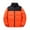 Orange, variant on Herrnalise Casual Fashion New Men's Down Padded Jacket Lightweight Stand Collar Jacket Hoodless Casual Outwear Jackets Orange