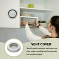 thumbnail image 4 of Uxcell Round Vent Cover, Plastic Soffit Air Vent Floor Air Vents Ventilation Hole for Home Ceiling Wall Duct Cabinet Closet Grey, 4 of 7