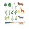 thumbnail image 3 of Decoración de pasteles de pastel de animales adornos multifuncionales Elephant Lion Giraffe Juguetes Fiesta de cumpleaños para fiesta, 3 of 8