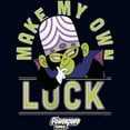 thumbnail image 2 of Girl's The Powerpuff Girls Make My Own Luck Graphic Tee Navy Blue Small, 2 of 4