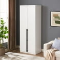 thumbnail image 2 of Manhattan Comfort Lee Wardrobe Closet 1.0 from Engineered Wood in White, 2 of 16