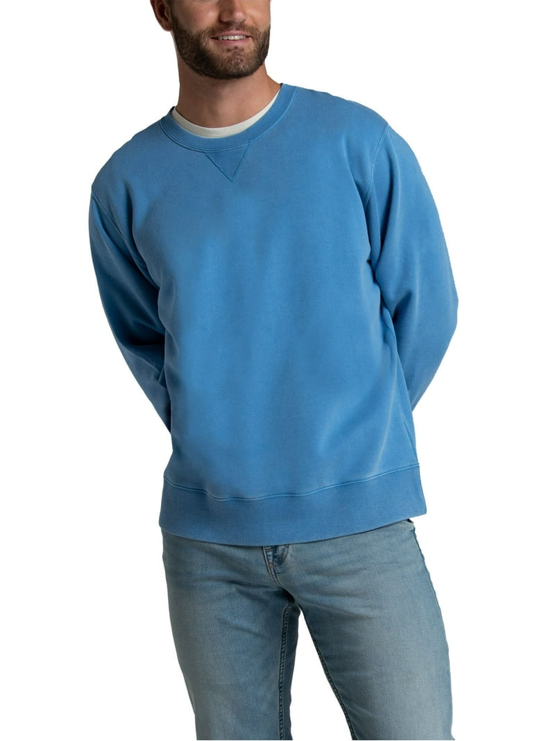 Fruit of the Loom Men's Ultra-Soft Garment Dyed Crew Sweatshirt