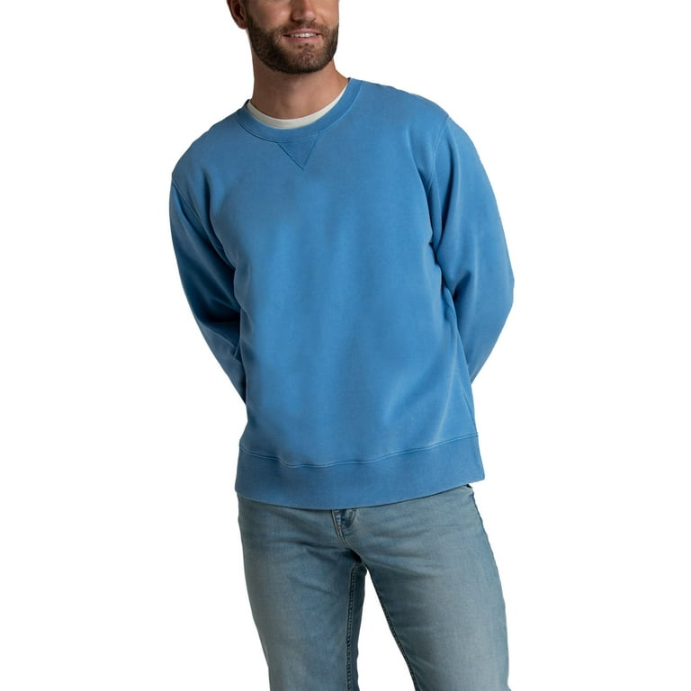 Fruit of the Loom Men s Ultra Soft Garment Dyed Crew Sweatshirt Sizes S 2XL
