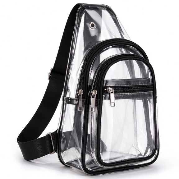 Youersen Clear Crossbody Bag for Stadium Events, Transparent Sling Purse for Women, Concerts and Sports