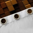 thumbnail image 4 of Feelyou Pixelated Blocks Miners Blackout Curtains Set of 2 (52x84 Each), Brown Grid Patchwork Window Curtains, Modern Video Gamepad Curtains and Drapes, Blackout Curtains Room Decor, 4 of 6