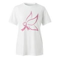 thumbnail image 4 of TSADFHJI Hauts d'Été avec Manches T-Shirt Imprimé à Manches Courtes Col Rond Blouse S Blanc, 4 of 5