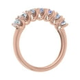 thumbnail image 2 of 1 Carat 7-Stone Diamond Wedding Band Ring in 14K Rose Gold (Ring Size 4.25) (SI1-SI2 Clarity), 2 of 4