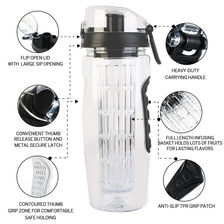 Filter Water Bottle - Fruit Infuser - Best Personal Outdoor Drink - Sports,  Hiking, Camping, Fishing…See more Filter Water Bottle - Fruit Infuser 