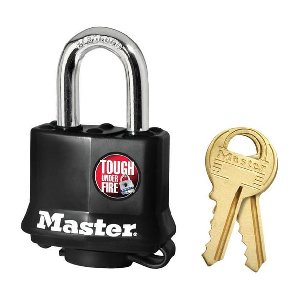 Master Lock 19/16" W Steel Pin Tumbler Covered Padlock 1 pk Walmart