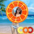 thumbnail image 4 of Flotadores inflables para piscina de frutas, tubos de natación, anillos, tubos inflables, juguetes acuáticos divertidos para adultos, suministros para fiestas en la playa, 3 uds., 4 of 5