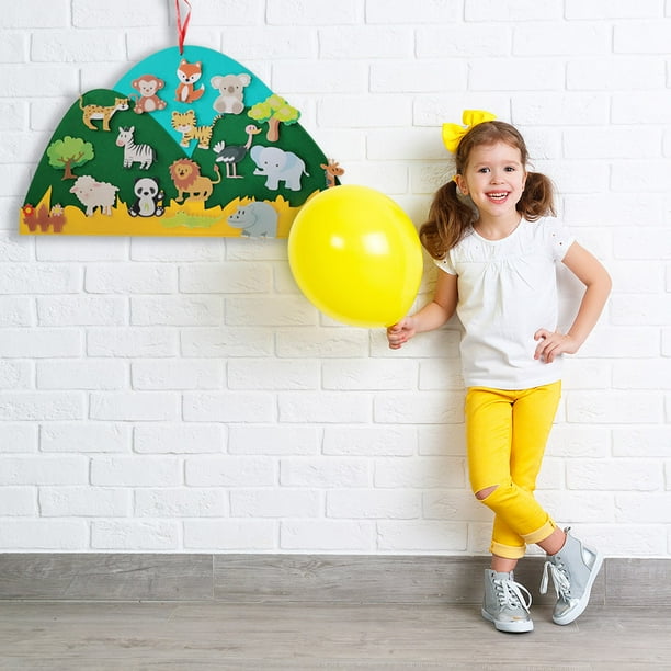 Juguetes educativos Montessori hechos a mano con árbol de animales de fieltro para niños (pradera) Ndcxsfigh Nuevos Originales