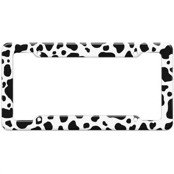 Cow Pattern License Plate Frame