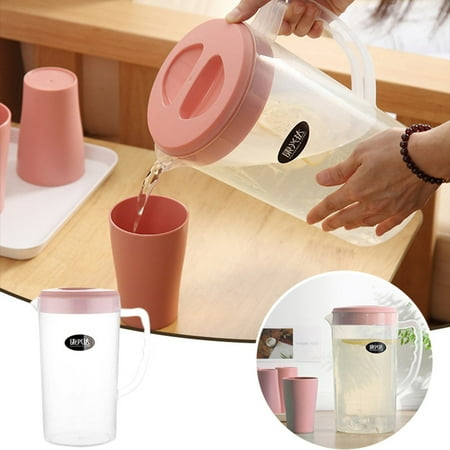 

Guibest 2200ML Large Capacity Beverage Storage Container Heat Cold Water Jug Juice Pitcher Teapot Kettle Wide Bottom Coffee Mug Glass Wooden Mugs Set Winter Coffee Mugs for Women Divided Glass Food