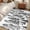 Black, variant on Green Pine Tree Bathroom Mats 2x3 FT, Non Slip Small Kitchen Mat, Vintage Watercolor Botanical Washable Soft Backed Front Door Throw Rugs Non-Shedding Indoor Outdoor Doormat for Entryway Sink