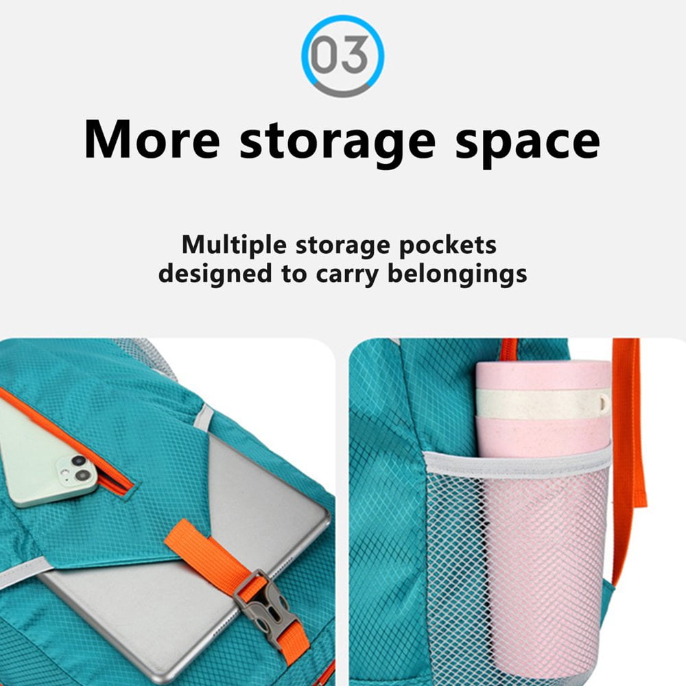 Travel Backpack Waterproof Foldable Large Capacity Zipper Closure