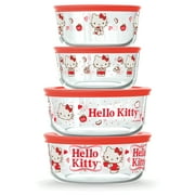 Pyrex 8-Piece Glass Storage Set: Hello Kitty My Favorite Flavor