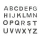 thumbnail image 2 of Parche de letras del alfabeto de 26 piezas, de la A a la Z, para planchar en apliques Negro, 2 of 9