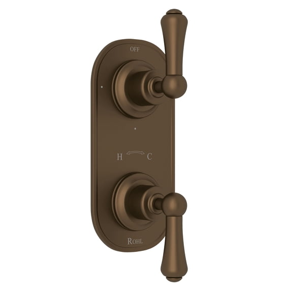 Perrin And Rowe U.8785Ls/To Georgian Era 5 Function Thermostatic Valve Trim Only - Bronze
