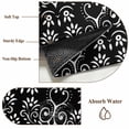 thumbnail image 6 of Area Rug for Living Room, Black Spring Floral Non-Slip Indoor Large Carpet for Bedroom/Dining Room, Modern Abstract Art Farmhouse Washable Low-Profile Rectangle Floor Runner Rugs - 5 x 7 Ft, 6 of 7