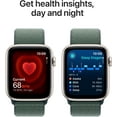 thumbnail image 3 of Open Box Apple Watch SE 2nd Generation (GPS+Cellular) 44mm Aluminum Case with Lake Green Sport Loop - Starlight, 3 of 5